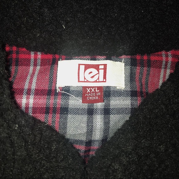 L.E.I Black Denim Bomber Jacket Riverdale Serpeant - Picture 4 of 7